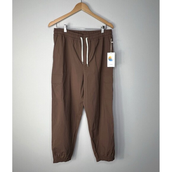 NWT Vuori VW4103 Performance Birch Jogger Pepper Brown Cargo Pants Women's Large - Picture 2 of 11
